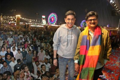Stars of 'Bhabiji Ghar Par Hai,' Aasif Sheikh and Rohitashv Gour, Reunite for Luv Kush Ramlila Celebrations in Delhi