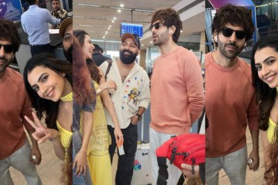 Kashika Kapoor Has A Fun Encounter With Kartik Aaryan As The Duo Bump Into Each Other At Jaipur Airport