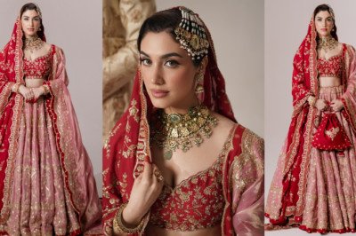 Delbar Arya Exudes Elegance in a Stunning Bridal Ensemble